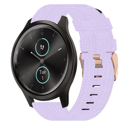 Bracelet de montre tissé en nylon de 20 mm, For Garmin Vivomove 3, For Garminmove 3, For Garmin VivoMove Luxe, For Garminmove Luxe, For Garmin VivoMove Style, For Garmin Garminmove Style, For Garmin Vivomove
