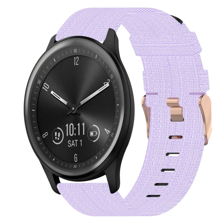 Bracelet de montre tissé en nylon de 20 mm, For Garmin Vivomove 3, For Garminmove 3, For Garmin VivoMove Luxe, For Garminmove Luxe, For Garmin VivoMove Style, For Garmin Garminmove Style, For Garmin Vivomove