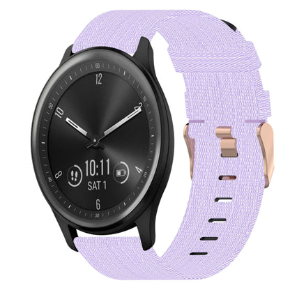 Bracelet de montre tissé en nylon de 20 mm, For Garmin Vivomove 3, For Garminmove 3, For Garmin VivoMove Luxe, For Garminmove Luxe, For Garmin VivoMove Style, For Garmin Garminmove Style, For Garmin Vivomove