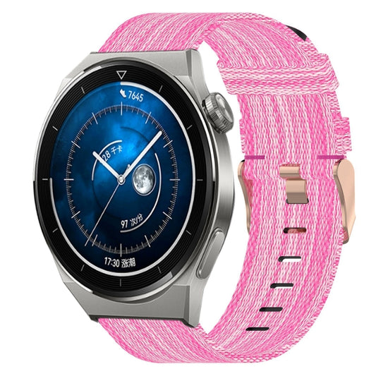 Bracelet de montre tissé en nylon de 22 mm, For Huawei Watch GT3 Pro 46mm, For Huawei Watch GT3 46mm, For Huawei Watch GT Runner, For Huawei Watch 3, For Huawei Watch 3 Pro, For Huawei GT2 Pro, For Huawei Watch GT 2E