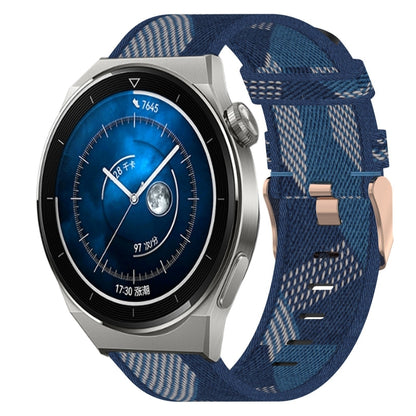 Bracelet de montre tissé en nylon de 22 mm, For Huawei Watch GT3 Pro 46mm, For Huawei Watch GT3 46mm, For Huawei Watch GT Runner, For Huawei Watch 3, For Huawei Watch 3 Pro, For Huawei GT2 Pro, For Huawei Watch GT 2E