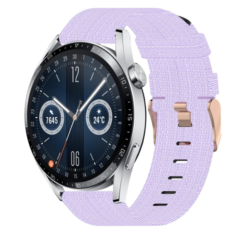 Bracelet de montre tissé en nylon de 22 mm, For Huawei Watch GT3 Pro 46mm, For Huawei Watch GT3 46mm, For Huawei Watch GT Runner, For Huawei Watch 3, For Huawei Watch 3 Pro, For Huawei GT2 Pro, For Huawei Watch GT 2E