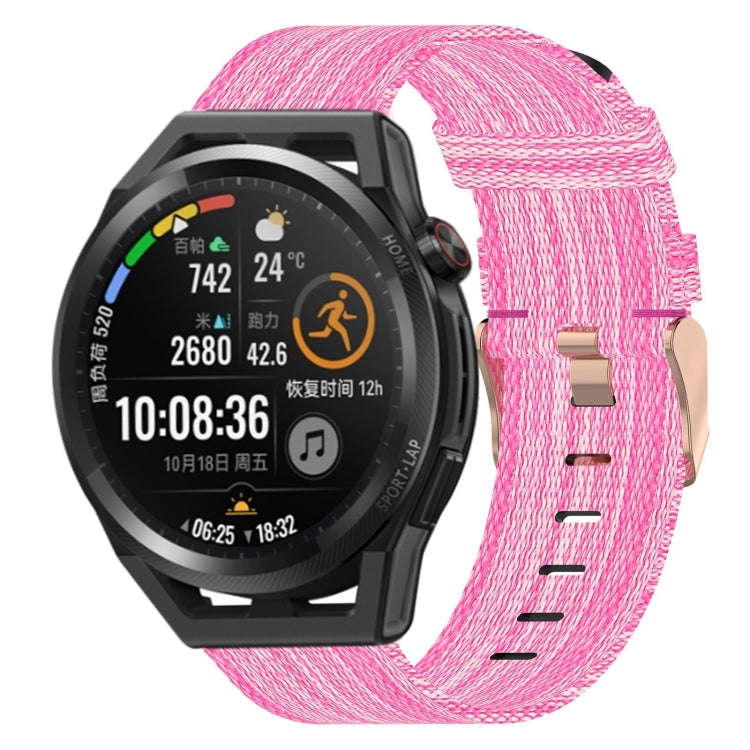 Bracelet de montre tissé en nylon de 22 mm, For Huawei Watch GT3 Pro 46mm, For Huawei Watch GT3 46mm, For Huawei Watch GT Runner, For Huawei Watch 3, For Huawei Watch 3 Pro, For Huawei GT2 Pro, For Huawei Watch GT 2E