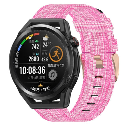 Bracelet de montre tissé en nylon de 22 mm, For Huawei Watch GT3 Pro 46mm, For Huawei Watch GT3 46mm, For Huawei Watch GT Runner, For Huawei Watch 3, For Huawei Watch 3 Pro, For Huawei GT2 Pro, For Huawei Watch GT 2E