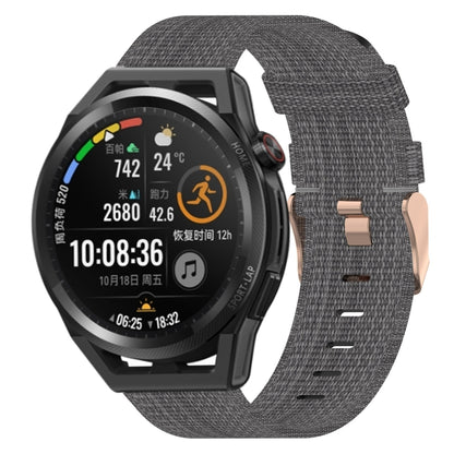 Bracelet de montre tissé en nylon de 22 mm, For Huawei Watch GT3 Pro 46mm, For Huawei Watch GT3 46mm, For Huawei Watch GT Runner, For Huawei Watch 3, For Huawei Watch 3 Pro, For Huawei GT2 Pro, For Huawei Watch GT 2E