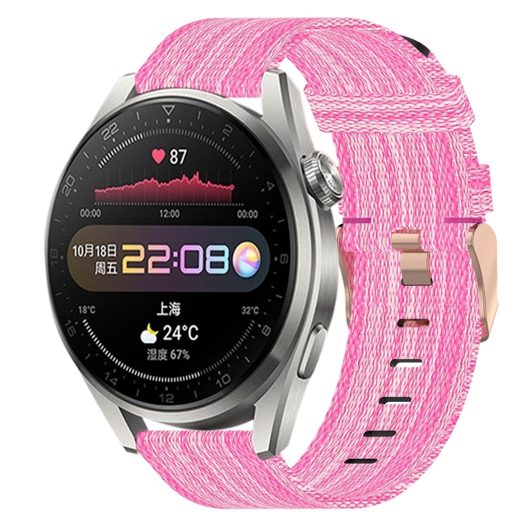 Bracelet de montre tissé en nylon de 22 mm, For Huawei Watch GT3 Pro 46mm, For Huawei Watch GT3 46mm, For Huawei Watch GT Runner, For Huawei Watch 3, For Huawei Watch 3 Pro, For Huawei GT2 Pro, For Huawei Watch GT 2E
