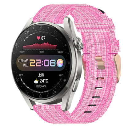 Bracelet de montre tissé en nylon de 22 mm, For Huawei Watch GT3 Pro 46mm, For Huawei Watch GT3 46mm, For Huawei Watch GT Runner, For Huawei Watch 3, For Huawei Watch 3 Pro, For Huawei GT2 Pro, For Huawei Watch GT 2E