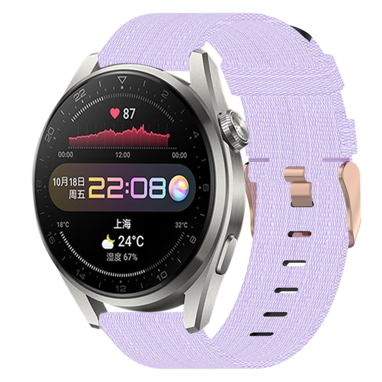Bracelet de montre tissé en nylon de 22 mm, For Huawei Watch GT3 Pro 46mm, For Huawei Watch GT3 46mm, For Huawei Watch GT Runner, For Huawei Watch 3, For Huawei Watch 3 Pro, For Huawei GT2 Pro, For Huawei Watch GT 2E