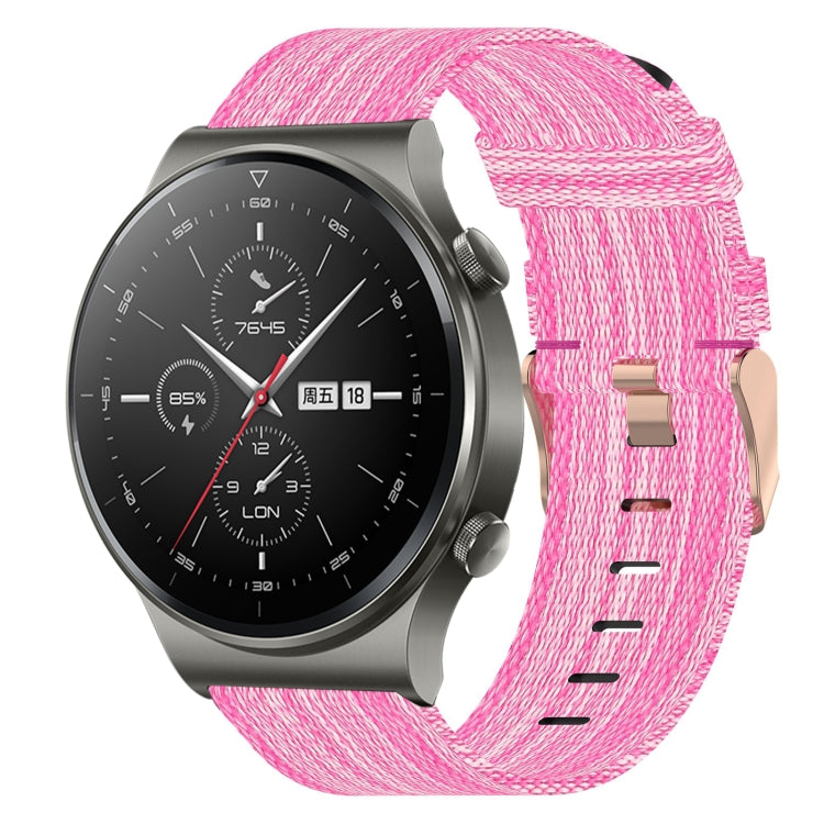 Bracelet de montre tissé en nylon de 22 mm, For Huawei Watch GT3 Pro 46mm, For Huawei Watch GT3 46mm, For Huawei Watch GT Runner, For Huawei Watch 3, For Huawei Watch 3 Pro, For Huawei GT2 Pro, For Huawei Watch GT 2E