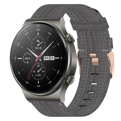 Bracelet de montre tissé en nylon de 22 mm, For Huawei Watch GT3 Pro 46mm, For Huawei Watch GT3 46mm, For Huawei Watch GT Runner, For Huawei Watch 3, For Huawei Watch 3 Pro, For Huawei GT2 Pro, For Huawei Watch GT 2E