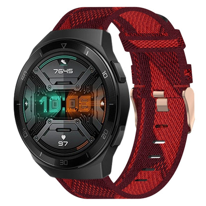 Bracelet de montre tissé en nylon de 22 mm, For Huawei Watch GT3 Pro 46mm, For Huawei Watch GT3 46mm, For Huawei Watch GT Runner, For Huawei Watch 3, For Huawei Watch 3 Pro, For Huawei GT2 Pro, For Huawei Watch GT 2E