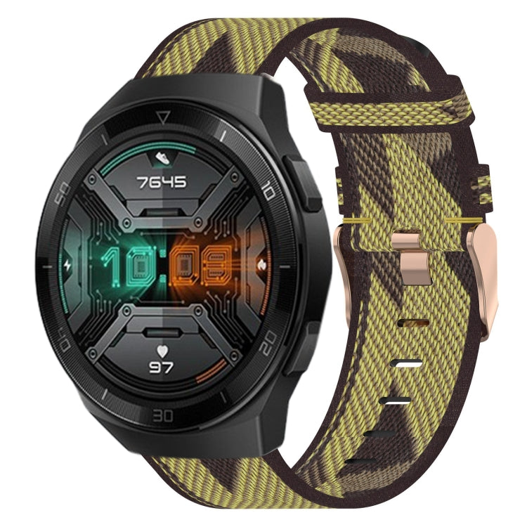 Bracelet de montre tissé en nylon de 22 mm, For Huawei Watch GT3 Pro 46mm, For Huawei Watch GT3 46mm, For Huawei Watch GT Runner, For Huawei Watch 3, For Huawei Watch 3 Pro, For Huawei GT2 Pro, For Huawei Watch GT 2E