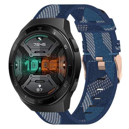 Bracelet de montre tissé en nylon de 22 mm, For Huawei Watch GT3 Pro 46mm, For Huawei Watch GT3 46mm, For Huawei Watch GT Runner, For Huawei Watch 3, For Huawei Watch 3 Pro, For Huawei GT2 Pro, For Huawei Watch GT 2E