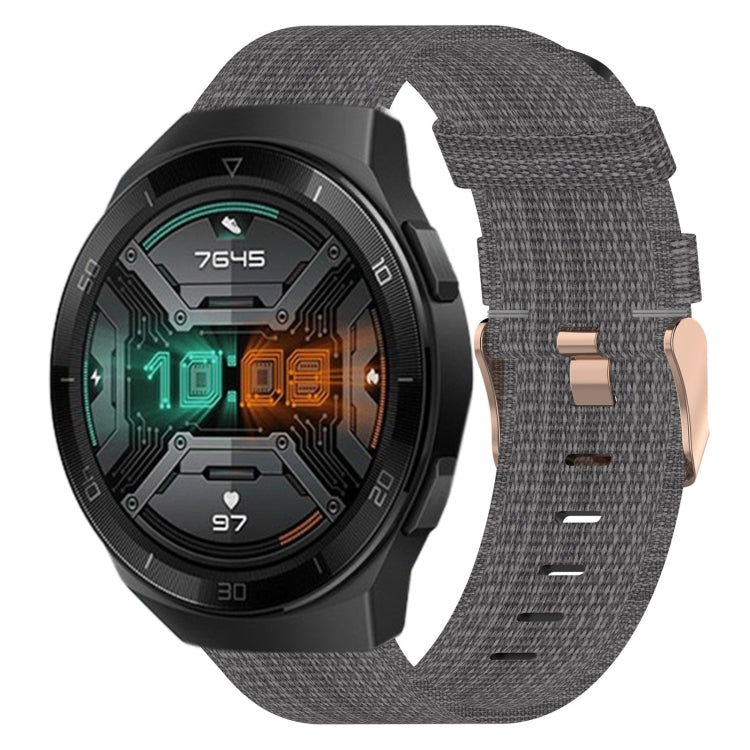 Bracelet de montre tissé en nylon de 22 mm, For Huawei Watch GT3 Pro 46mm, For Huawei Watch GT3 46mm, For Huawei Watch GT Runner, For Huawei Watch 3, For Huawei Watch 3 Pro, For Huawei GT2 Pro, For Huawei Watch GT 2E