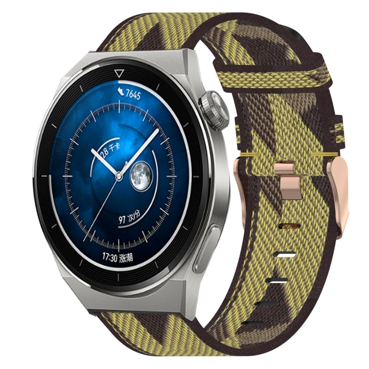 Bracelet de montre tissé en nylon de 20 mm, For Huawei Watch GT3 Pro 43mm, For Huawei Watch GT3 42mm, For Huawei Watch GT2 42mm, For Huawei Watch 2, For Honor Watch ES, For Honor MagicWatch2 42mm