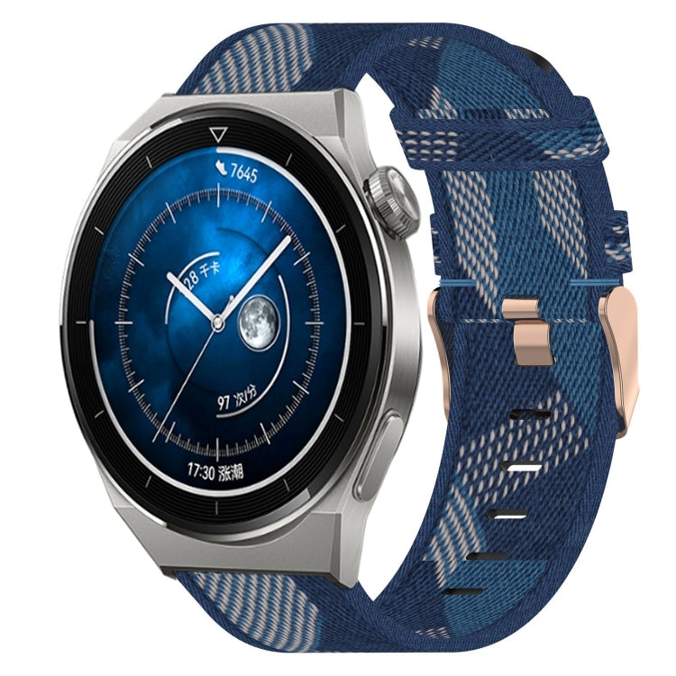 Bracelet de montre tissé en nylon de 20 mm, For Huawei Watch GT3 Pro 43mm, For Huawei Watch GT3 42mm, For Huawei Watch GT2 42mm, For Huawei Watch 2, For Honor Watch ES, For Honor MagicWatch2 42mm