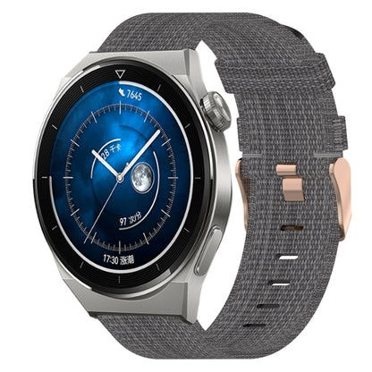 Bracelet de montre tissé en nylon de 20 mm, For Huawei Watch GT3 Pro 43mm, For Huawei Watch GT3 42mm, For Huawei Watch GT2 42mm, For Huawei Watch 2, For Honor Watch ES, For Honor MagicWatch2 42mm