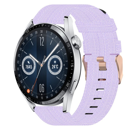 Bracelet de montre tissé en nylon de 20 mm, For Huawei Watch GT3 Pro 43mm, For Huawei Watch GT3 42mm, For Huawei Watch GT2 42mm, For Huawei Watch 2, For Honor Watch ES, For Honor MagicWatch2 42mm