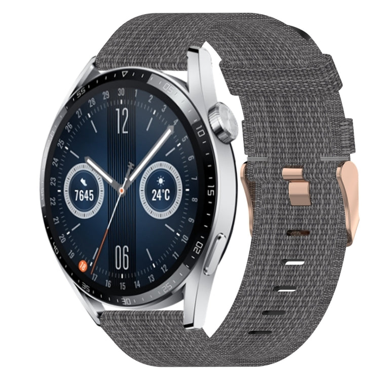 Bracelet de montre tissé en nylon de 20 mm, For Huawei Watch GT3 Pro 43mm, For Huawei Watch GT3 42mm, For Huawei Watch GT2 42mm, For Huawei Watch 2, For Honor Watch ES, For Honor MagicWatch2 42mm
