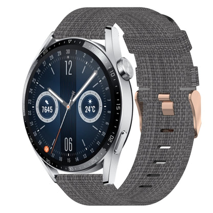 Bracelet de montre tissé en nylon de 20 mm, For Huawei Watch GT3 Pro 43mm, For Huawei Watch GT3 42mm, For Huawei Watch GT2 42mm, For Huawei Watch 2, For Honor Watch ES, For Honor MagicWatch2 42mm
