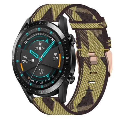 Bracelet de montre tissé en nylon de 20 mm, For Huawei Watch GT3 Pro 43mm, For Huawei Watch GT3 42mm, For Huawei Watch GT2 42mm, For Huawei Watch 2, For Honor Watch ES, For Honor MagicWatch2 42mm