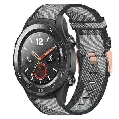 Bracelet de montre tissé en nylon de 20 mm, For Huawei Watch GT3 Pro 43mm, For Huawei Watch GT3 42mm, For Huawei Watch GT2 42mm, For Huawei Watch 2, For Honor Watch ES, For Honor MagicWatch2 42mm