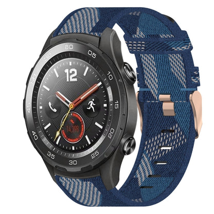 Bracelet de montre tissé en nylon de 20 mm, For Huawei Watch GT3 Pro 43mm, For Huawei Watch GT3 42mm, For Huawei Watch GT2 42mm, For Huawei Watch 2, For Honor Watch ES, For Honor MagicWatch2 42mm