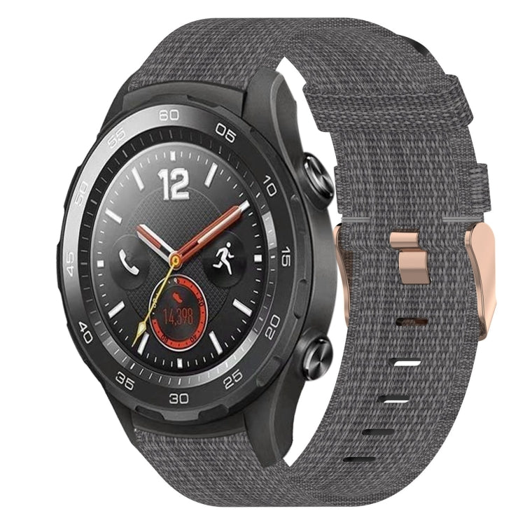 Bracelet de montre tissé en nylon de 20 mm, For Huawei Watch GT3 Pro 43mm, For Huawei Watch GT3 42mm, For Huawei Watch GT2 42mm, For Huawei Watch 2, For Honor Watch ES, For Honor MagicWatch2 42mm