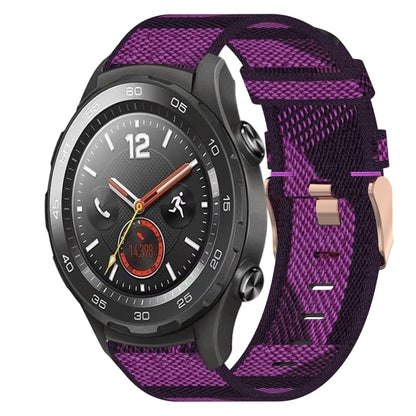 Bracelet de montre tissé en nylon de 20 mm, For Huawei Watch GT3 Pro 43mm, For Huawei Watch GT3 42mm, For Huawei Watch GT2 42mm, For Huawei Watch 2, For Honor Watch ES, For Honor MagicWatch2 42mm