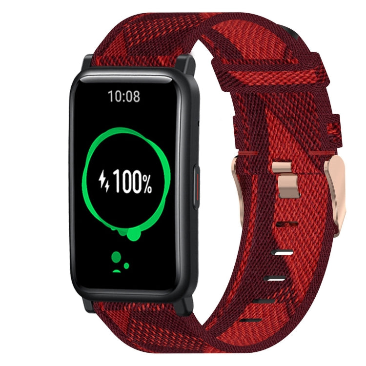 Bracelet de montre tissé en nylon de 20 mm, For Huawei Watch GT3 Pro 43mm, For Huawei Watch GT3 42mm, For Huawei Watch GT2 42mm, For Huawei Watch 2, For Honor Watch ES, For Honor MagicWatch2 42mm