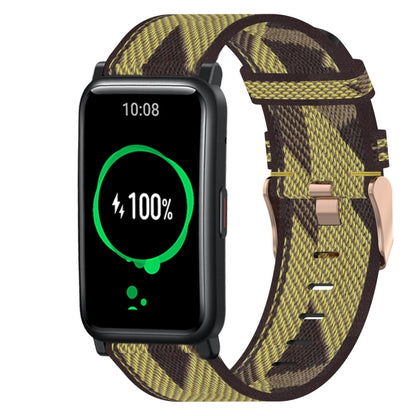 Bracelet de montre tissé en nylon de 20 mm, For Huawei Watch GT3 Pro 43mm, For Huawei Watch GT3 42mm, For Huawei Watch GT2 42mm, For Huawei Watch 2, For Honor Watch ES, For Honor MagicWatch2 42mm