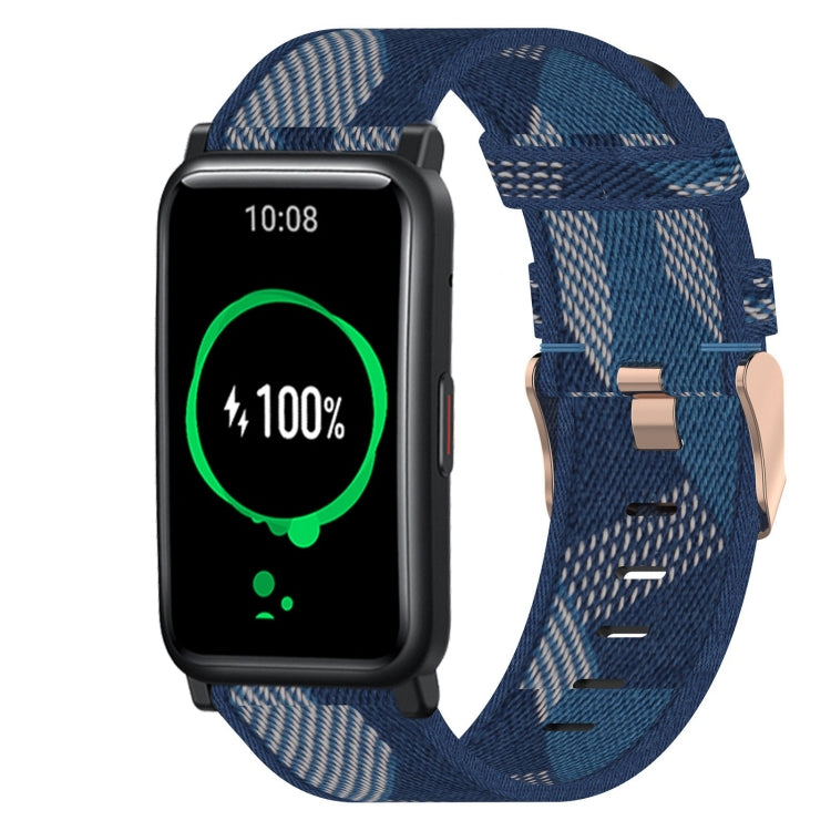 Bracelet de montre tissé en nylon de 20 mm, For Huawei Watch GT3 Pro 43mm, For Huawei Watch GT3 42mm, For Huawei Watch GT2 42mm, For Huawei Watch 2, For Honor Watch ES, For Honor MagicWatch2 42mm