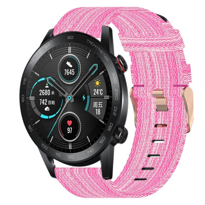 Bracelet de montre tissé en nylon de 20 mm, For Huawei Watch GT3 Pro 43mm, For Huawei Watch GT3 42mm, For Huawei Watch GT2 42mm, For Huawei Watch 2, For Honor Watch ES, For Honor MagicWatch2 42mm