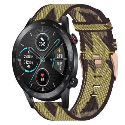 Bracelet de montre tissé en nylon de 20 mm, For Huawei Watch GT3 Pro 43mm, For Huawei Watch GT3 42mm, For Huawei Watch GT2 42mm, For Huawei Watch 2, For Honor Watch ES, For Honor MagicWatch2 42mm