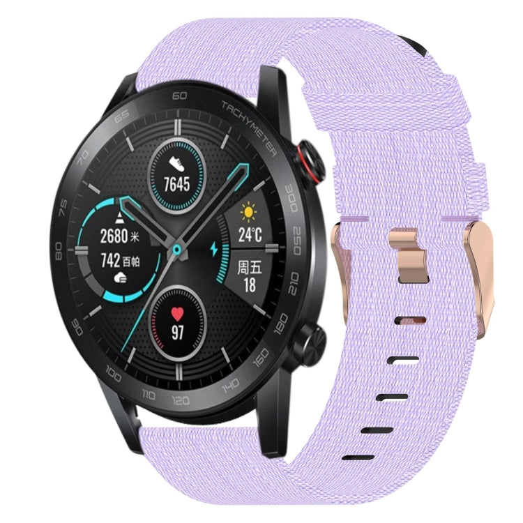 Bracelet de montre tissé en nylon de 20 mm, For Huawei Watch GT3 Pro 43mm, For Huawei Watch GT3 42mm, For Huawei Watch GT2 42mm, For Huawei Watch 2, For Honor Watch ES, For Honor MagicWatch2 42mm