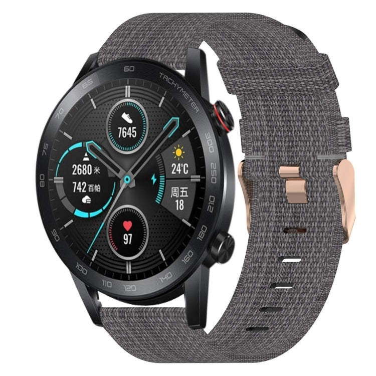 Bracelet de montre tissé en nylon de 20 mm, For Huawei Watch GT3 Pro 43mm, For Huawei Watch GT3 42mm, For Huawei Watch GT2 42mm, For Huawei Watch 2, For Honor Watch ES, For Honor MagicWatch2 42mm
