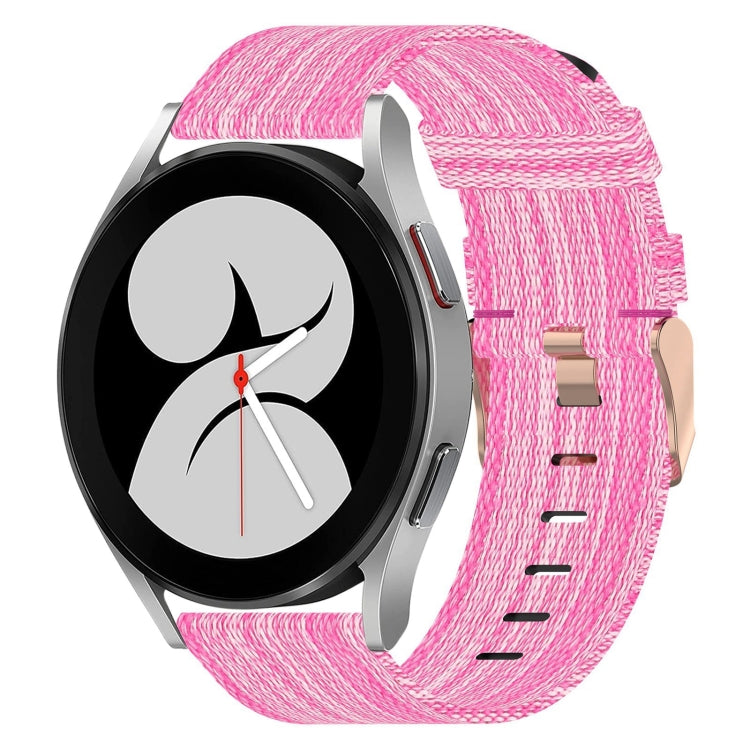 Bracelet de montre tissé en nylon de 20 mm, For Samsung Galaxy Watch 4 40mm, For Samsung Galaxy Watch 4 44mm, For Samsung  Galaxy Watch 4 Classic 42mm, For Samsung  Galaxy Watch 4 Classic 46mm, For Samsung Galaxy Watch 3 41mm                           ...