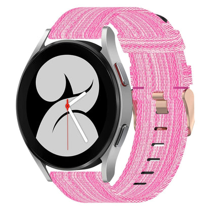 Bracelet de montre tissé en nylon de 20 mm, For Samsung Galaxy Watch 4 40mm, For Samsung Galaxy Watch 4 44mm, For Samsung  Galaxy Watch 4 Classic 42mm, For Samsung  Galaxy Watch 4 Classic 46mm, For Samsung Galaxy Watch 3 41mm                           ...