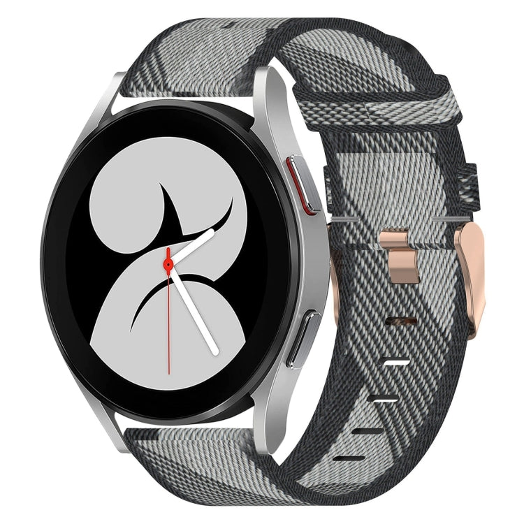 Bracelet de montre tissé en nylon de 20 mm, For Samsung Galaxy Watch 4 40mm, For Samsung Galaxy Watch 4 44mm, For Samsung  Galaxy Watch 4 Classic 42mm, For Samsung  Galaxy Watch 4 Classic 46mm, For Samsung Galaxy Watch 3 41mm                           ...