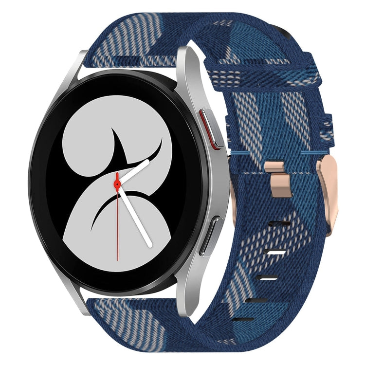 Bracelet de montre tissé en nylon de 20 mm, For Samsung Galaxy Watch 4 40mm, For Samsung Galaxy Watch 4 44mm, For Samsung  Galaxy Watch 4 Classic 42mm, For Samsung  Galaxy Watch 4 Classic 46mm, For Samsung Galaxy Watch 3 41mm                           ...