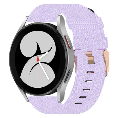 Bracelet de montre tissé en nylon de 20 mm, For Samsung Galaxy Watch 4 40mm, For Samsung Galaxy Watch 4 44mm, For Samsung  Galaxy Watch 4 Classic 42mm, For Samsung  Galaxy Watch 4 Classic 46mm, For Samsung Galaxy Watch 3 41mm                           ...