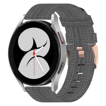 Bracelet de montre tissé en nylon de 20 mm, For Samsung Galaxy Watch 4 40mm, For Samsung Galaxy Watch 4 44mm, For Samsung  Galaxy Watch 4 Classic 42mm, For Samsung  Galaxy Watch 4 Classic 46mm, For Samsung Galaxy Watch 3 41mm                           ...