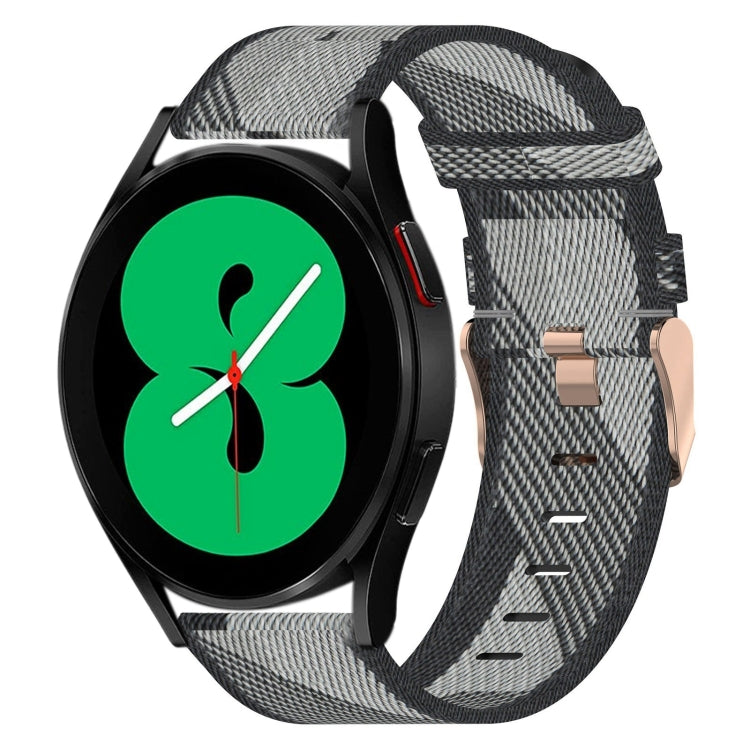 Bracelet de montre tissé en nylon de 20 mm, For Samsung Galaxy Watch 4 40mm, For Samsung Galaxy Watch 4 44mm, For Samsung  Galaxy Watch 4 Classic 42mm, For Samsung  Galaxy Watch 4 Classic 46mm, For Samsung Galaxy Watch 3 41mm                           ...