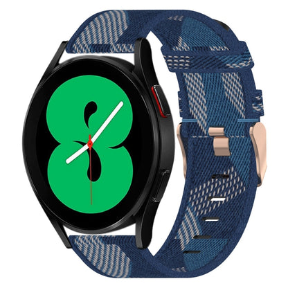 Bracelet de montre tissé en nylon de 20 mm, For Samsung Galaxy Watch 4 40mm, For Samsung Galaxy Watch 4 44mm, For Samsung  Galaxy Watch 4 Classic 42mm, For Samsung  Galaxy Watch 4 Classic 46mm, For Samsung Galaxy Watch 3 41mm                           ...