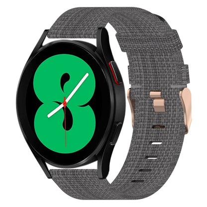 Bracelet de montre tissé en nylon de 20 mm, For Samsung Galaxy Watch 4 40mm, For Samsung Galaxy Watch 4 44mm, For Samsung  Galaxy Watch 4 Classic 42mm, For Samsung  Galaxy Watch 4 Classic 46mm, For Samsung Galaxy Watch 3 41mm                           ...