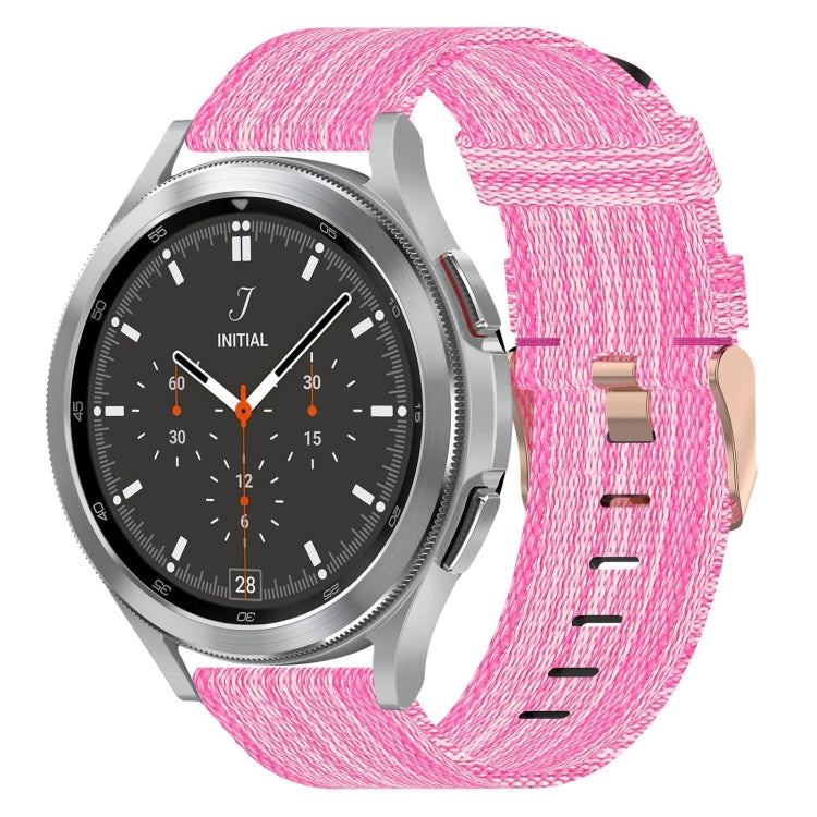 Bracelet de montre tissé en nylon de 20 mm, For Samsung Galaxy Watch 4 40mm, For Samsung Galaxy Watch 4 44mm, For Samsung  Galaxy Watch 4 Classic 42mm, For Samsung  Galaxy Watch 4 Classic 46mm, For Samsung Galaxy Watch 3 41mm                           ...