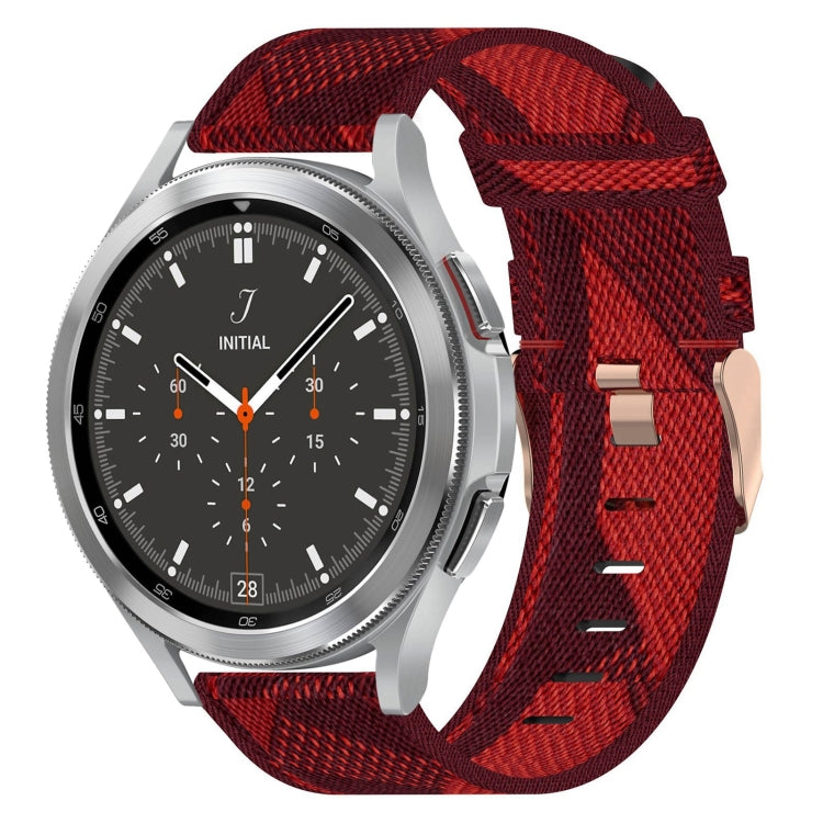 Bracelet de montre tissé en nylon de 20 mm, For Samsung Galaxy Watch 4 40mm, For Samsung Galaxy Watch 4 44mm, For Samsung  Galaxy Watch 4 Classic 42mm, For Samsung  Galaxy Watch 4 Classic 46mm, For Samsung Galaxy Watch 3 41mm                           ...