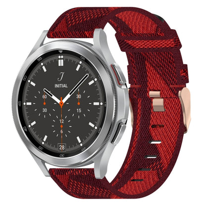 Bracelet de montre tissé en nylon de 20 mm, For Samsung Galaxy Watch 4 40mm, For Samsung Galaxy Watch 4 44mm, For Samsung  Galaxy Watch 4 Classic 42mm, For Samsung  Galaxy Watch 4 Classic 46mm, For Samsung Galaxy Watch 3 41mm                           ...