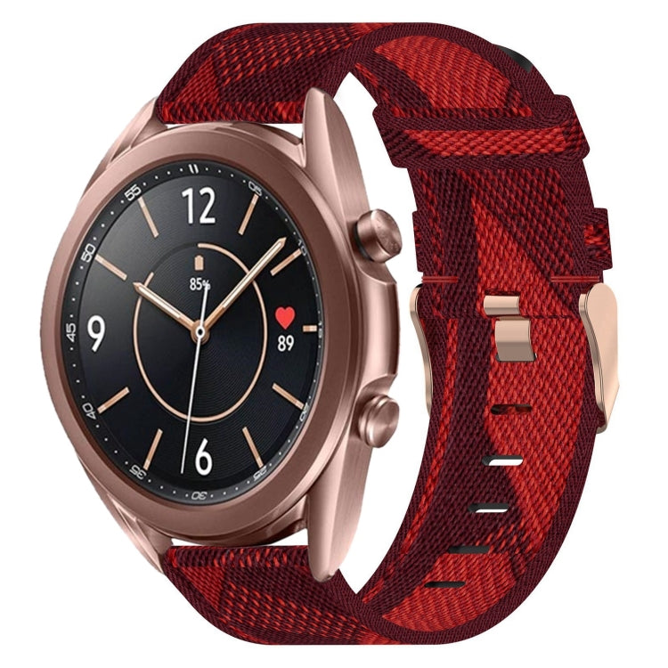 Bracelet de montre tissé en nylon de 20 mm, For Samsung Galaxy Watch 4 40mm, For Samsung Galaxy Watch 4 44mm, For Samsung  Galaxy Watch 4 Classic 42mm, For Samsung  Galaxy Watch 4 Classic 46mm, For Samsung Galaxy Watch 3 41mm                           ...
