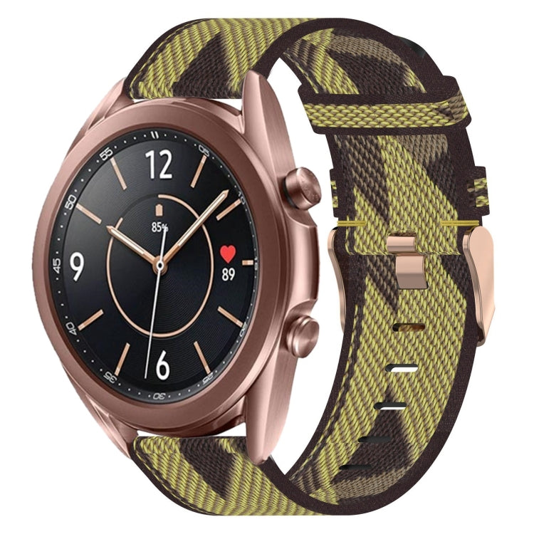 Bracelet de montre tissé en nylon de 20 mm, For Samsung Galaxy Watch 4 40mm, For Samsung Galaxy Watch 4 44mm, For Samsung  Galaxy Watch 4 Classic 42mm, For Samsung  Galaxy Watch 4 Classic 46mm, For Samsung Galaxy Watch 3 41mm                           ...